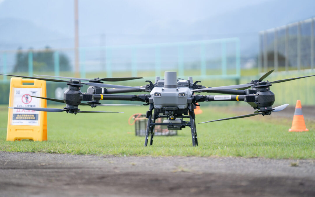 大町市防災用ドローンデモ実演会｜物資配送・人命捜索・3Dモデリング