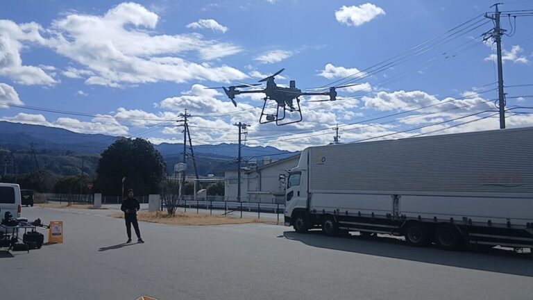 高森町にて輸送ドローンの飛行デモを実施しました（2026年1月）