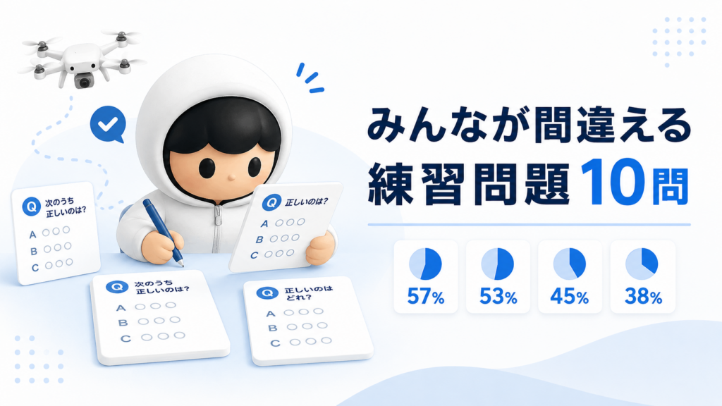 ドローン国家試験間違えやすい問題10問