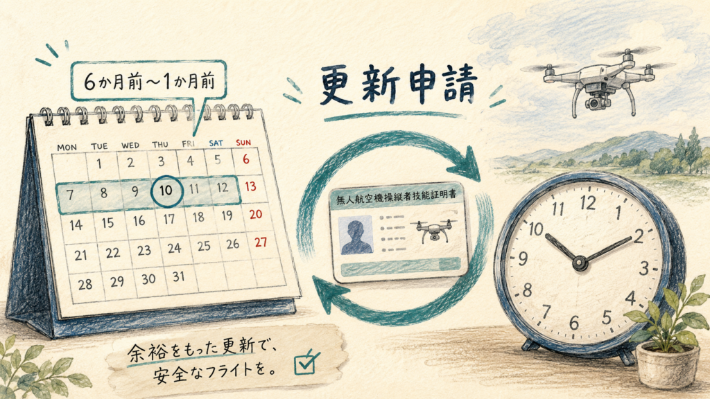 技能証明の更新申請期間の見直し