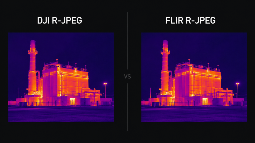 DJI R-JPEGとFLIR R-JPEGの違い