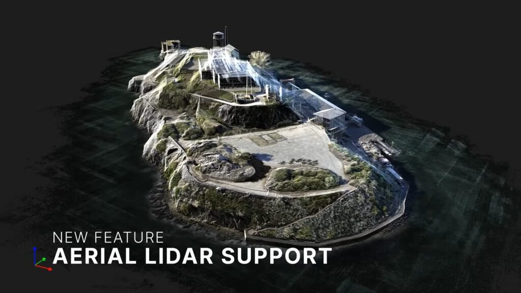realityscanが航空LiDARに対応。ドローンレーザーが使用可能に。