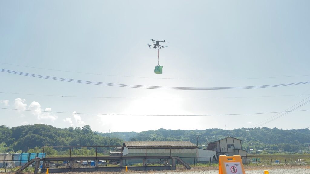 2025.08.31 飯田市防災訓練の物資輸送の様子