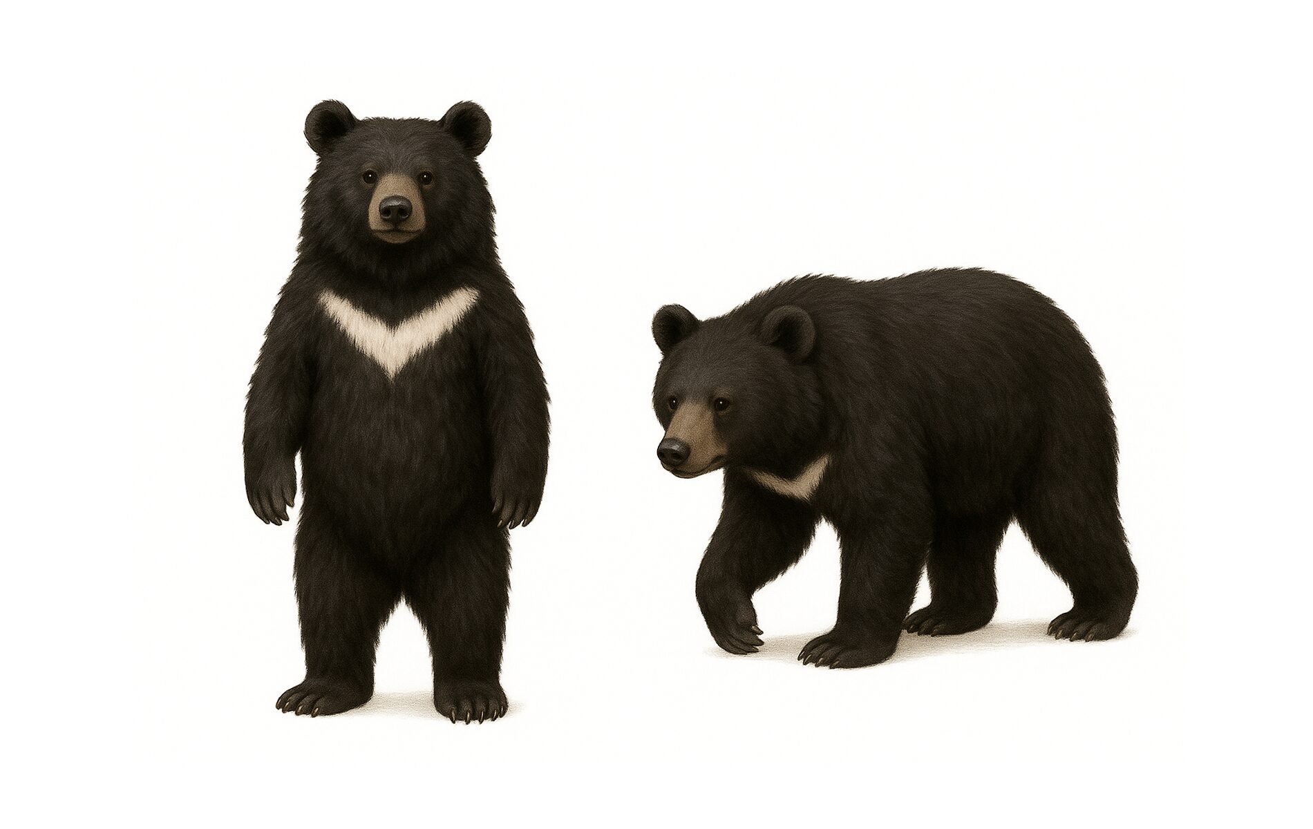 月のクマのポーズ2
